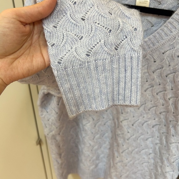 NWT STITCH FIX Cotton Emporium Callen V Neck Light purple/periwinkle Sweater XXL - Picture 2 of 11